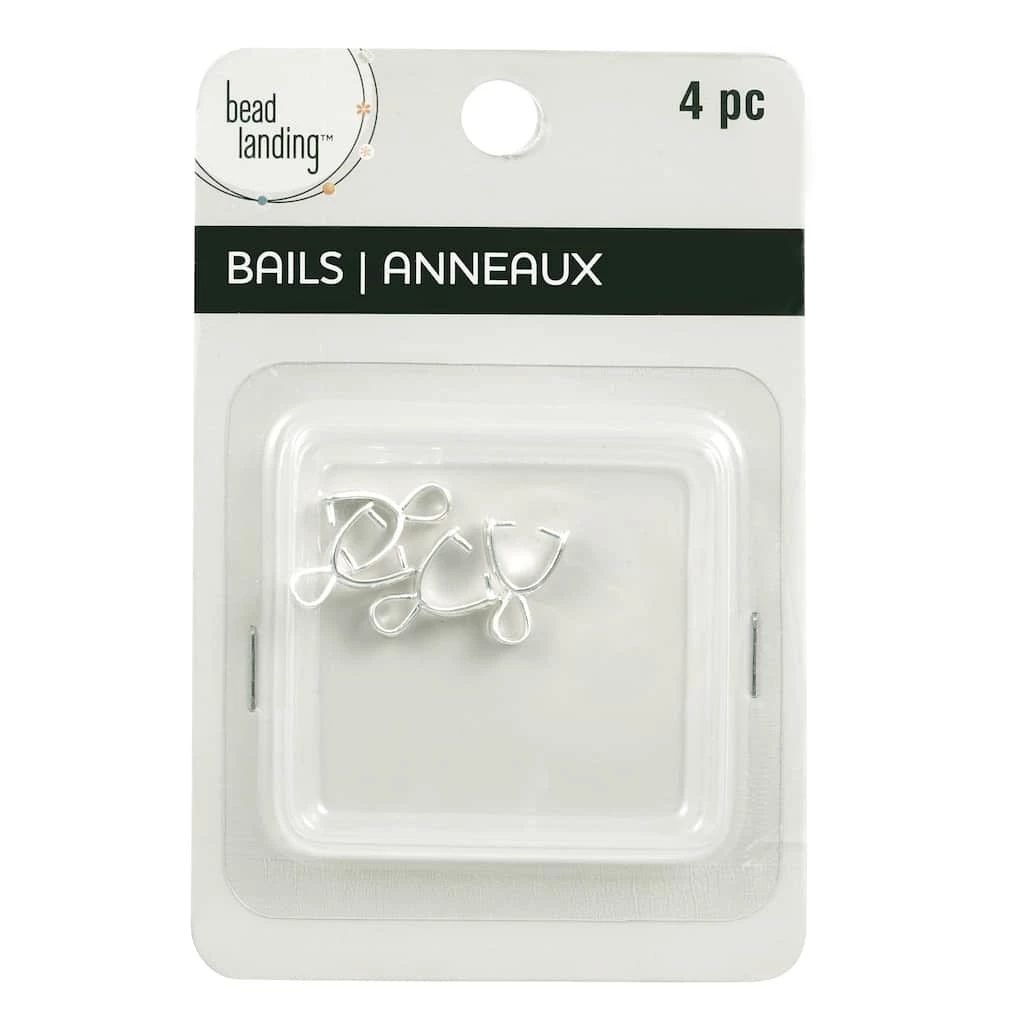 Wholesale 🔥 12 Packs: 4 ct. (48 total) Simple Silver Pinch Bails by Bead Landing™ 🔥 3 Wholesale 🔥 12 Packs: 4 ct. (48 total) Simple Silver Pinch Bails by Bead Landing™ 🔥