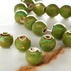 Hot Sale ✔️ Green Ceramic Round Beads, 12mm by Bead Landing™ 🧨 -Deals Bead Landing Store 10120951 20