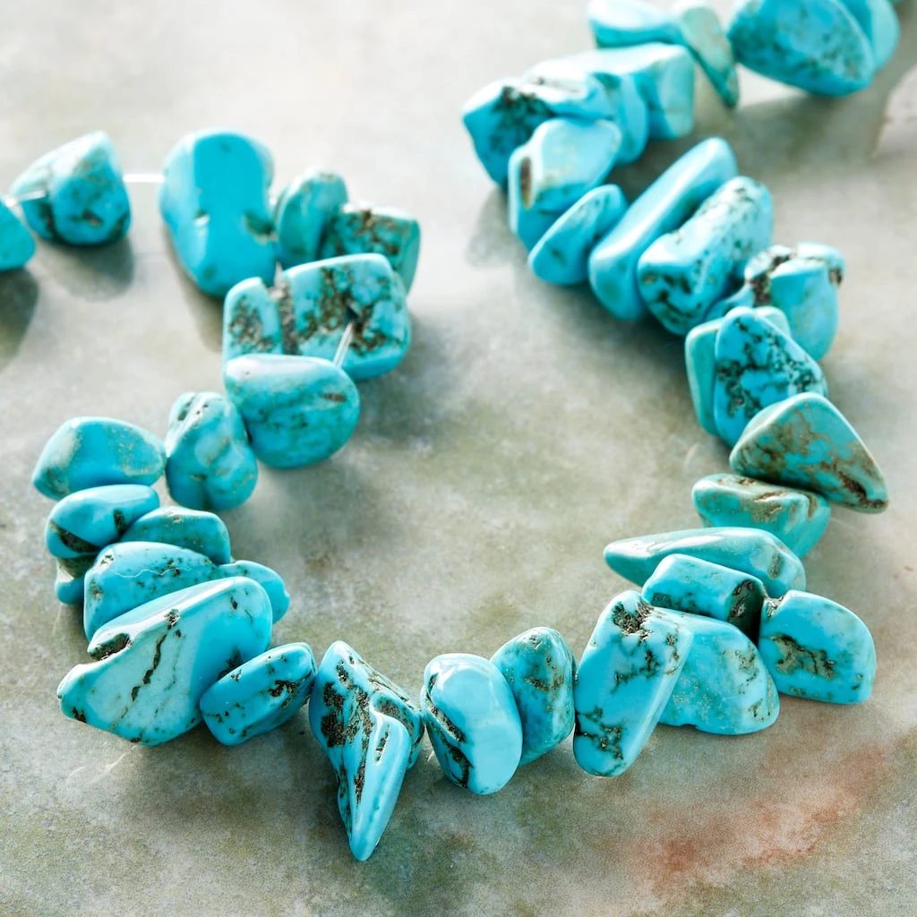 Coupon ❤️ Turquoise Dyed Howlite Chip Beads, 15mm by Bead Landing™ 🌟 4 Coupon ❤️ Turquoise Dyed Howlite Chip Beads, 15mm by Bead Landing™ 🌟 - Image 2