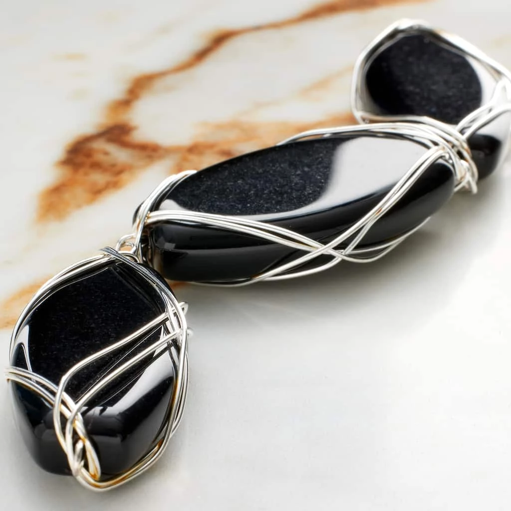 Best Sale 🌟 Black Wire Wrapped Oval Beads, 35mm by Bead Landing™ ✨ 5 Best Sale 🌟 Black Wire Wrapped Oval Beads, 35mm by Bead Landing™ ✨ - Image 3