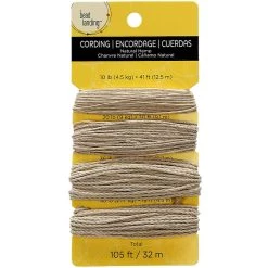 Budget 💯 12 Pack: Natural Color Hemp Cord by Bead Landing™ 😍