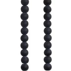 Outlet ๐งจ Jet Black Glass Round Beads, 6mm by Bead Landing™ โ