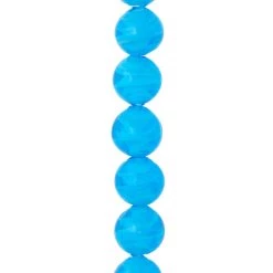 Best Sale 🌟 Aqua Glass Round Beads, 13.5mm by Bead Landing™ 🌟