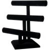 New 🥰 8 Pack: 12" Triple Bar Black Velvet Jewelry Stand by Bead Landing™ ❤️