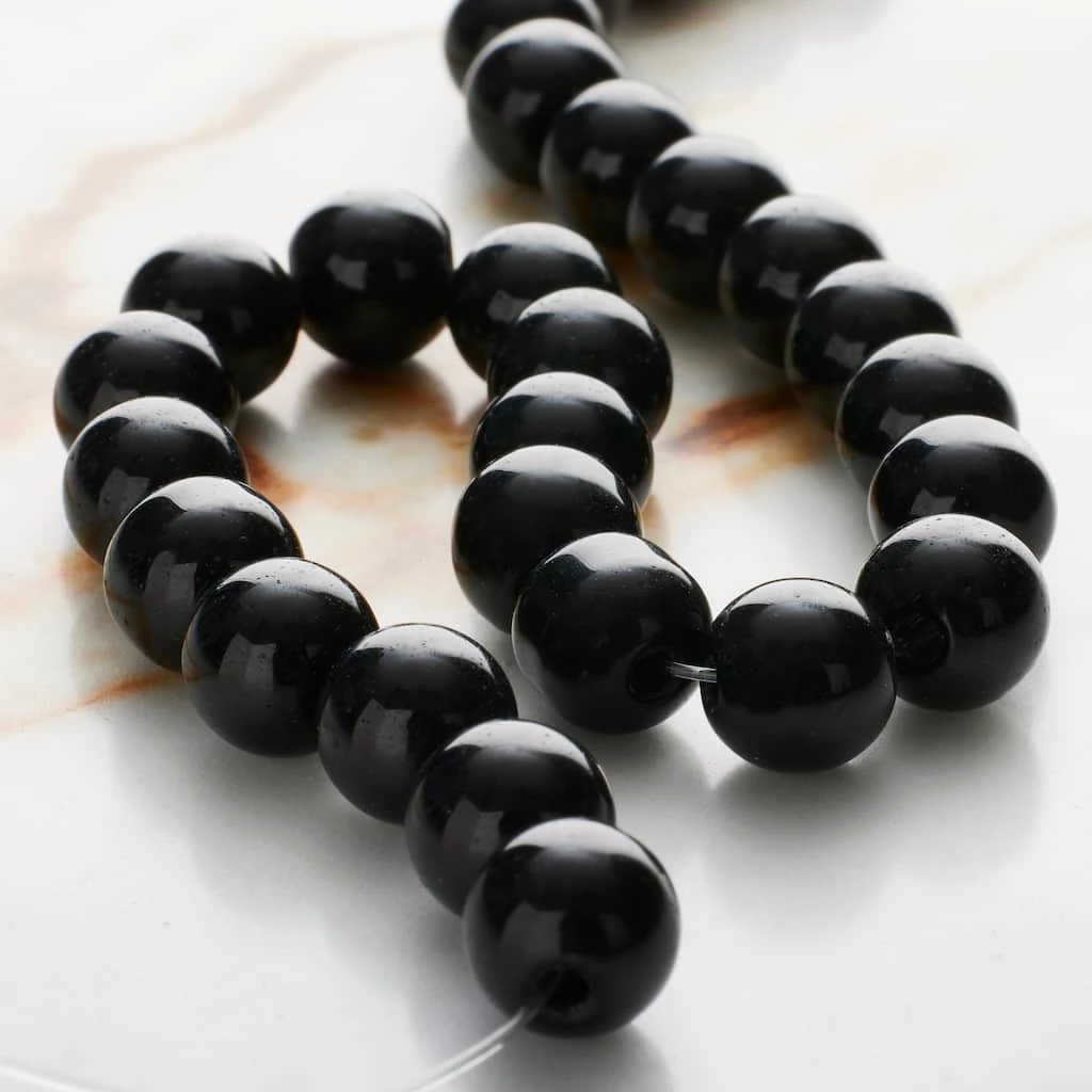 Cheap β Black Glass Round Beads, 8mm by Bead Landing™ π 4 Cheap β Black Glass Round Beads, 8mm by Bead Landing™ π - Image 2