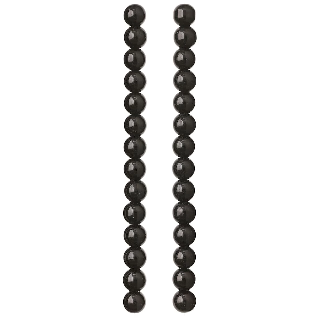 Cheap β Black Glass Round Beads, 8mm by Bead Landing™ π 5 Cheap β Black Glass Round Beads, 8mm by Bead Landing™ π - Image 3