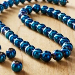 Cheapest ❤️ Iris Blue Round Glass Beads, 8mm by Bead Landing™ ✔️ -Deals Bead Landing Store 10182362 20
