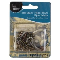 Promo 🎁 12 Packs: 10 ct. (120 total) Found Objects™ Key Charm Assortment by Bead Landing™ ⭐ -Deals Bead Landing Store 10213188 1