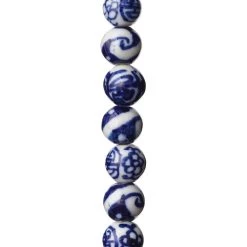 Cheap 😀 Sapphire Mix Ceramic Round Beads, 8mm by Bead Landing™ 🔥