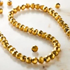 Brand new 🥰 Gold Iris Glass Faceted Round Beads, 3mm by Bead Landing™ 🛒 -Deals Bead Landing Store 10217035 20