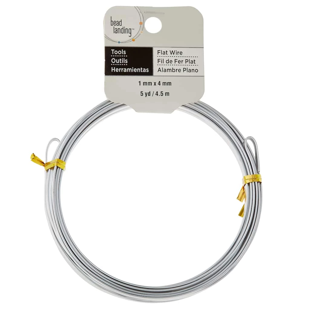 Wholesale π Bead Landing™ 16-Gauge Flat Silver Wire π 5 Wholesale π Bead Landing™ 16-Gauge Flat Silver Wire π - Image 3