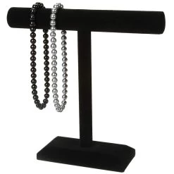 Budget 🛒 8 Pack: 12" Black Velvet Single Bar Jewelry Stand by Bead Landing™ ⭐ -Deals Bead Landing Store 10230219 2 1