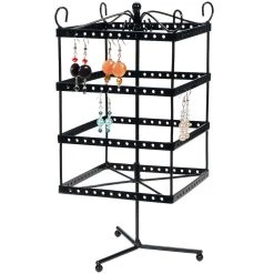 Hot Sale 🤩 6 Pack: Black Metal Spinning Earring Rack by Bead Landing™ ⌛ -Deals Bead Landing Store 10230221 2 1