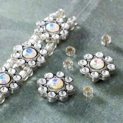 Best Pirce 🌟 Silver-Plated Flower Sliders, 15mm by Bead Landing™ 👏 -Deals Bead Landing Store 10231060 20
