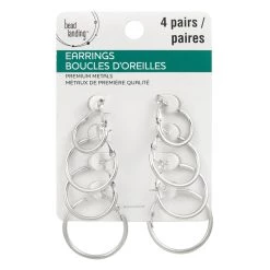 Flash Sale 😀 Hoop Earrings by Bead Landing®, Silver 🌟 -Deals Bead Landing Store 10239252 1