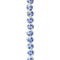 Brand new 🛒 Blue Daisy Ceramic Round Beads, 8mm by Bead Landing™ 💯 -Deals Bead Landing Store 10265264 31