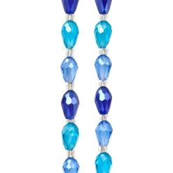Promo 🥰 Aqua Teardrop Faceted Glass Beads, 11mm by Bead Landing™ 👏