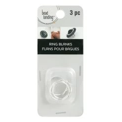New 🛒 Silver Ring Blanks, 3ct. by Bead Landing™ ✔️ -Deals Bead Landing Store 10266114