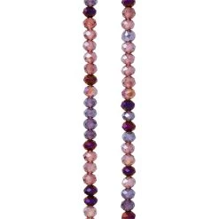 Best Sale ⭐ Amethyst Rondelle Glass Beads, 3mm by Bead Landing™ ⭐