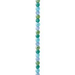 Budget 🎉 Aqua Mix Lentil Glass Beads, 6mm by Bead Landing™ 😍