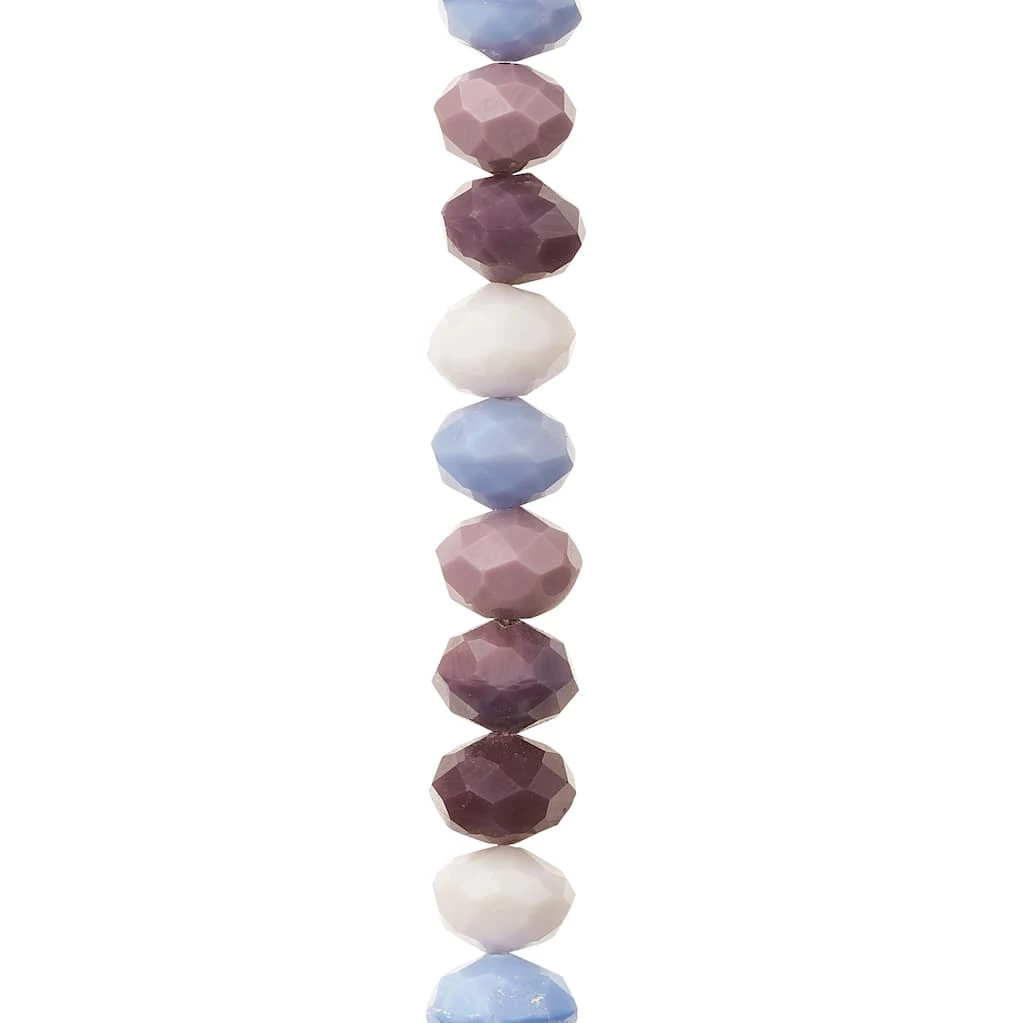 New ๐งจ Multicolor Amethyst Glass Faceted Rondelle Beads, 10mm by Bead Landing™ ๐ 3 New ๐งจ Multicolor Amethyst Glass Faceted Rondelle Beads, 10mm by Bead Landing™ ๐