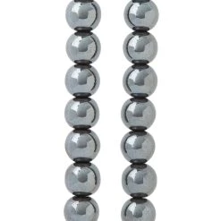 Cheap 😍 Gray Hematite Stone Round Beads, 10mm by Bead Landing™ 🎁
