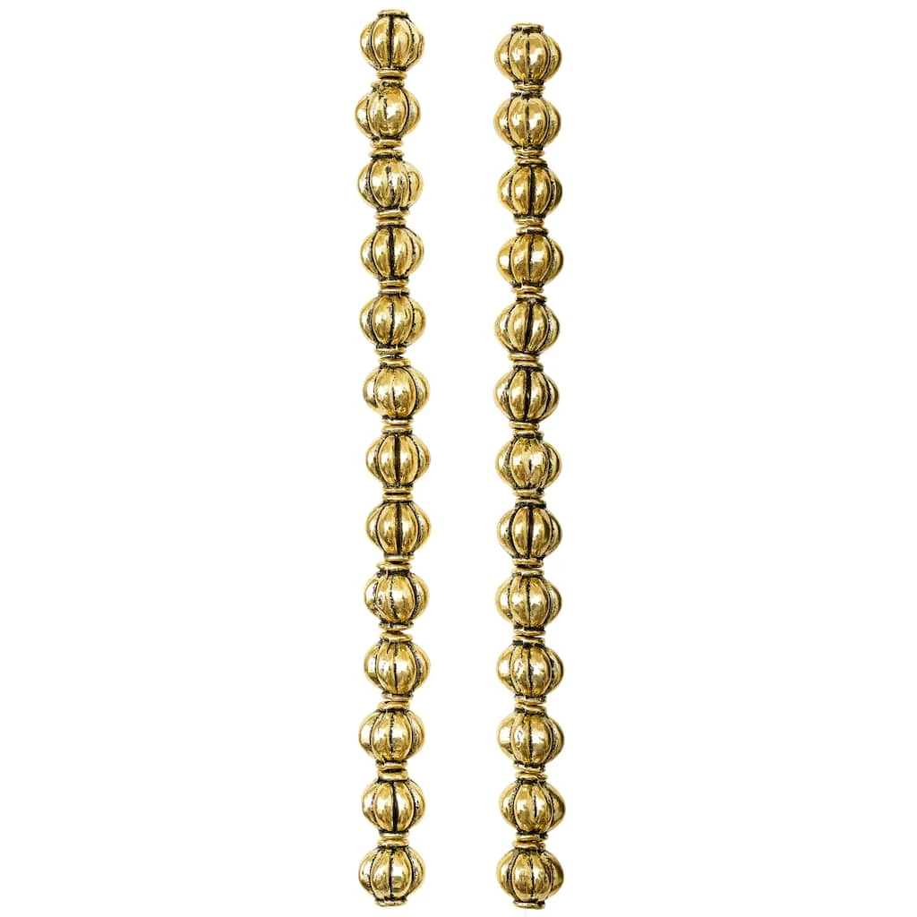 Brand new 🌟 Gold Metal Lantern Beads, 8mm by Bead Landing™ 🔔 5 Brand new 🌟 Gold Metal Lantern Beads, 8mm by Bead Landing™ 🔔 - Image 3