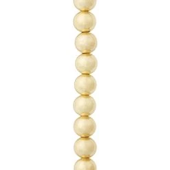New ๐ Gold Metal Round Beads, 8mm by Bead Landing™ ๐งจ