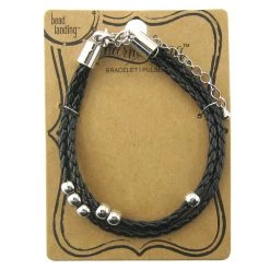 New 🎉 Charmalong™ Black Faux Leather Bracelet by Bead Landing™ 🎉 -Deals Bead Landing Store 10315504