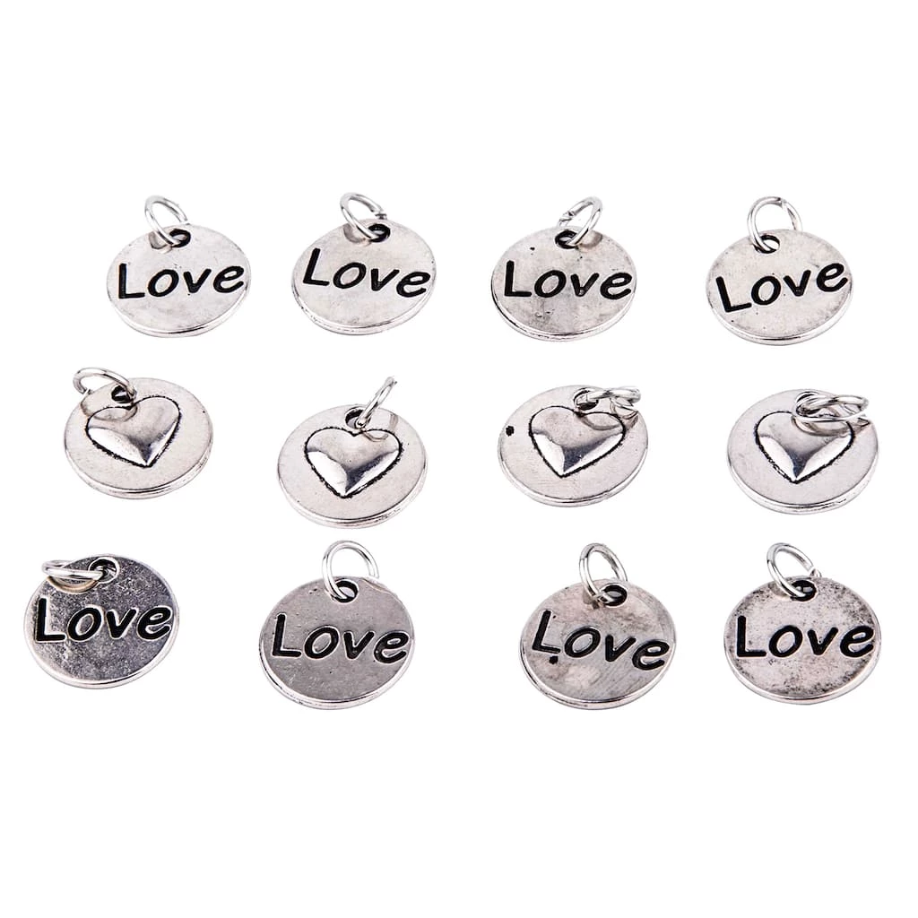Deals ๐ 12 Packs: 12 ct. (144 total) Rhodium Reverse Heart Charms by Bead Landing™ ๐ 3 Deals ๐ 12 Packs: 12 ct. (144 total) Rhodium Reverse Heart Charms by Bead Landing™ ๐
