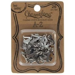 Coupon 👏 12 Packs: 26 ct. (312 total) Charmalong™ Capital Alpha Charms by Bead Landing™ 👍 -Deals Bead Landing Store 10316421 1