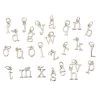 Promo 😀 Charmalong™ Rhodium Mini Alphabet Charms by Bead Landing™ ❤️ -Deals Bead Landing Store 10316424 30