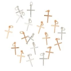 Wholesale ๐ฅฐ Charmalong™ Metal Cross Charms by Bead Landing™ ๐