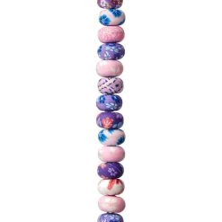 Cheapest 💯 Pink Acrylic Flower Rondelle Beads, 10mm by Bead Landing™ ❤️