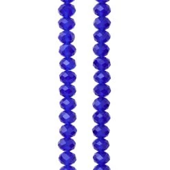 Outlet 🔥 Sapphire Glass Rondelle Beads, 8mm by Bead Landing™ 🎁