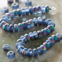 Deals 🌟 Blue Rondelle AB Glass Beads, 6mm by Bead Landing™ ✔️ -Deals Bead Landing Store 10322016 20