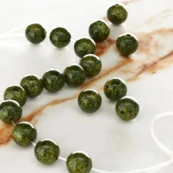 Hot Sale 😀 Green Round Stone Beads, 10mm by Bead Landing™ 🛒
