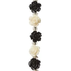 New 🔥 Black & White Flower Beads, 10mm by Bead Landing™ 🔥