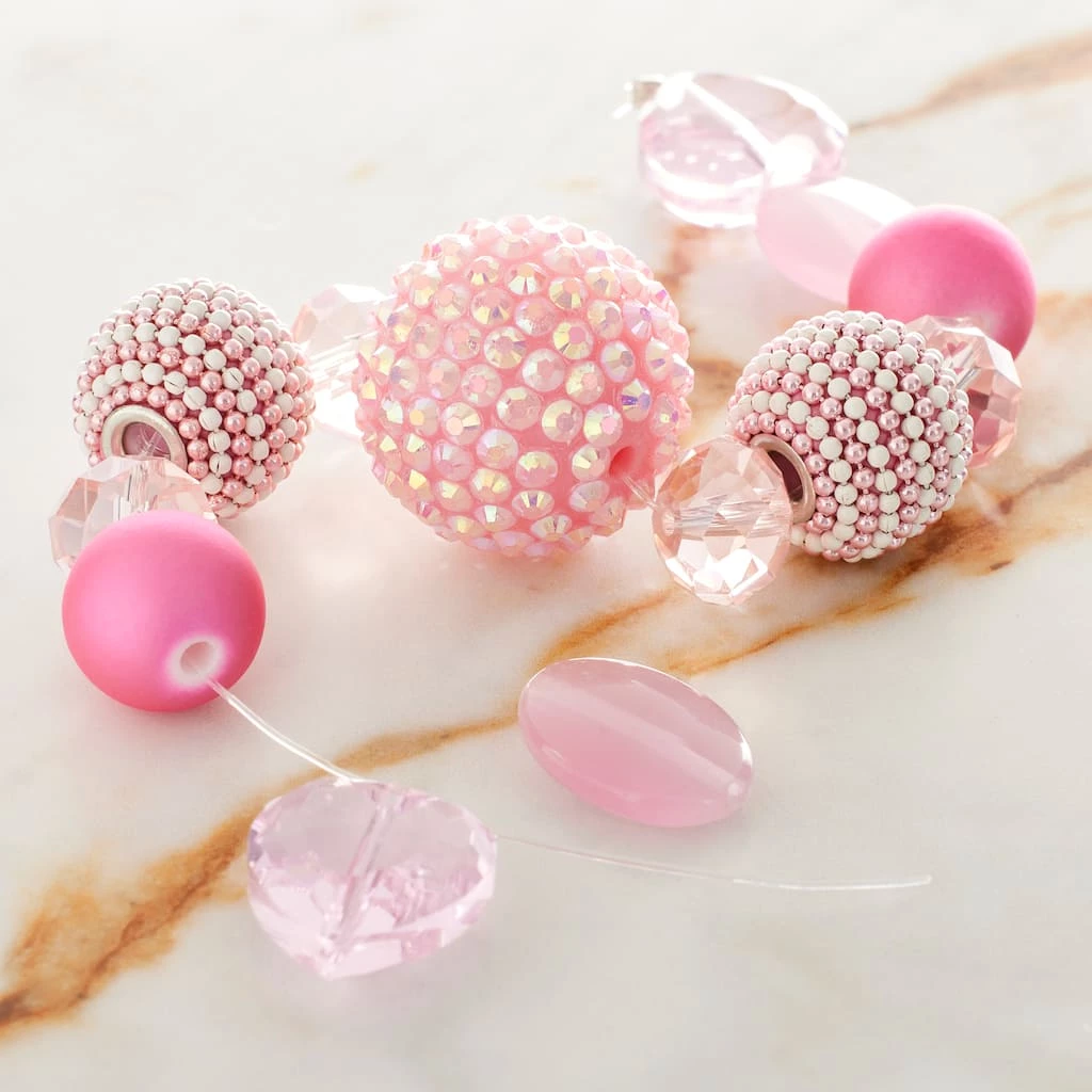 Wholesale ⌛ Pink Mixed Beads by Bead Landing™ 🔥 4 Wholesale ⌛ Pink Mixed Beads by Bead Landing™ 🔥 - Image 2