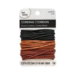 Promo ๐ Multicolor Leather Round Cording by Bead Landing™ โ