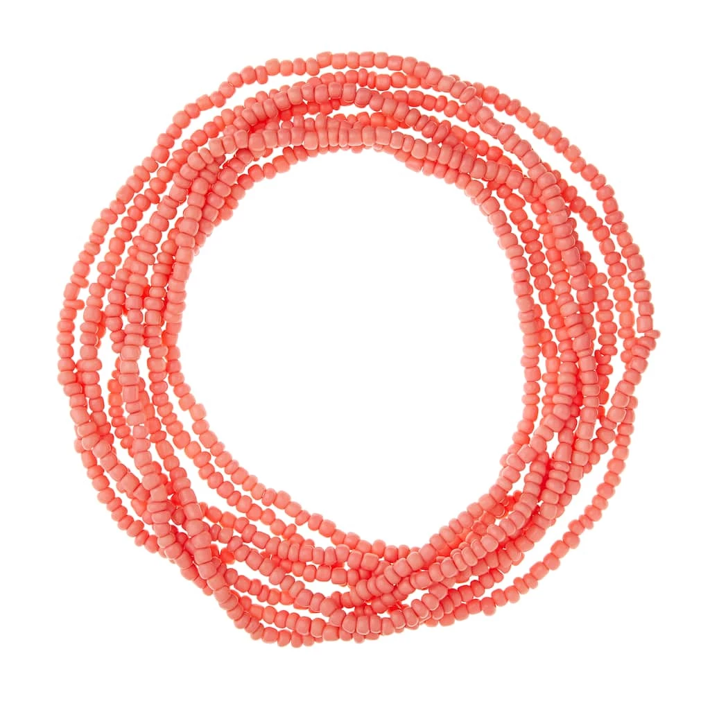 Outlet π Coral Glass Medium Rondelle Seed Beads, 6/0 by Bead Landing™ π₯° 3 Outlet π Coral Glass Medium Rondelle Seed Beads, 6/0 by Bead Landing™ π₯°