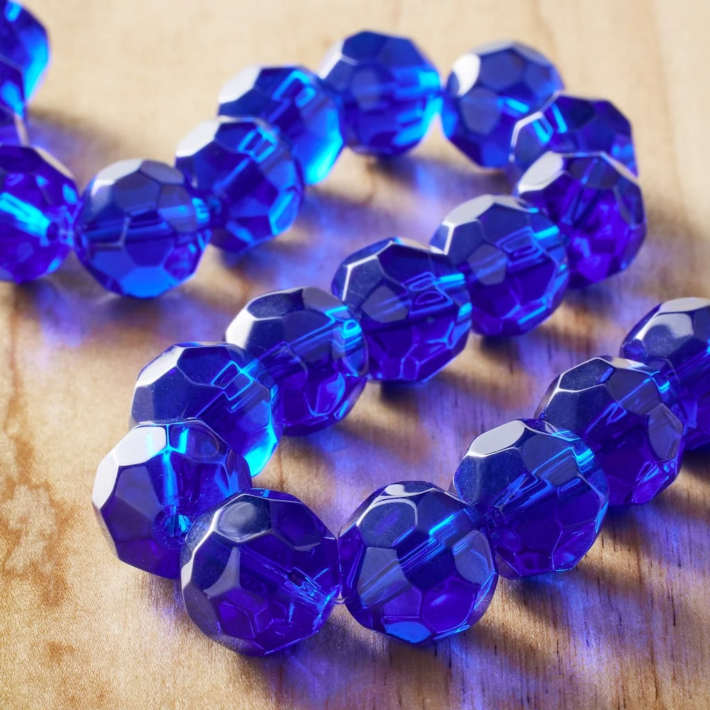 Best deal ✨ Sapphire Glass Faceted Round Beads, 14mm by Bead Landing™ 🔥 4 Best deal ✨ Sapphire Glass Faceted Round Beads, 14mm by Bead Landing™ 🔥 - Image 2