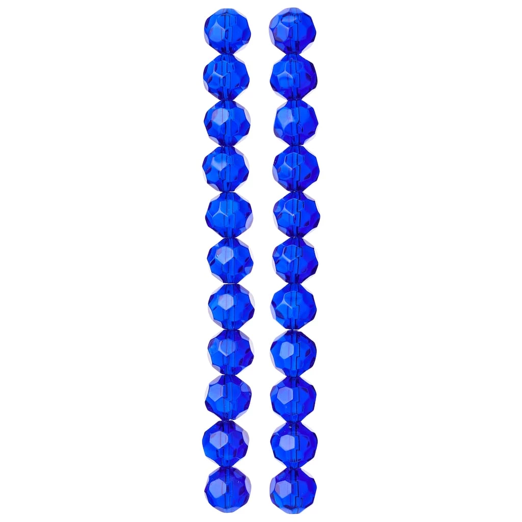 Best deal ✨ Sapphire Glass Faceted Round Beads, 14mm by Bead Landing™ 🔥 5 Best deal ✨ Sapphire Glass Faceted Round Beads, 14mm by Bead Landing™ 🔥 - Image 3