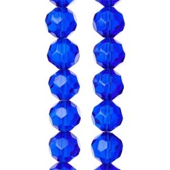 Best deal ✨ Sapphire Glass Faceted Round Beads, 14mm by Bead Landing™ 🔥