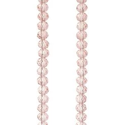 Deals 🎉 Pink Glass Faceted Rondel Beads, 6mm by Bead Landing™ 🔔