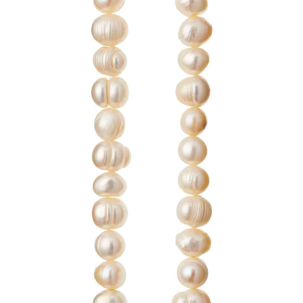 Flash Sale ๐ Cream Pearl Potato Beads, 8mm by Bead Landing™ ๐งจ 3 Flash Sale ๐ Cream Pearl Potato Beads, 8mm by Bead Landing™ ๐งจ