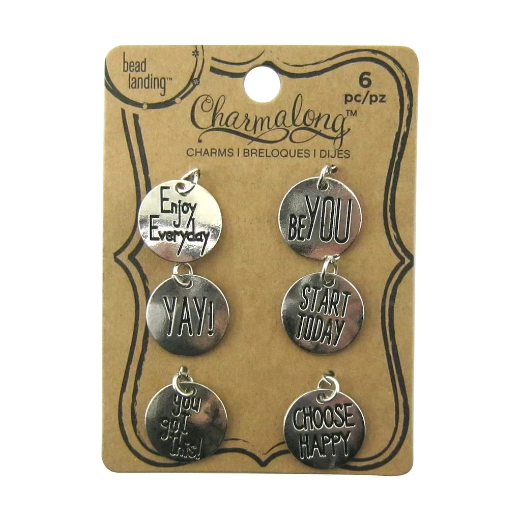 Best Sale 😍 12 Packs: 6 ct. (72 total) Charmalong™ Enjoy Everyday Word Charms by Bead Landing™ 🎉 5 Best Sale 😍 12 Packs: 6 ct. (72 total) Charmalong™ Enjoy Everyday Word Charms by Bead Landing™ 🎉 - Image 3