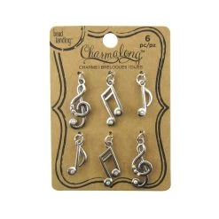 Outlet 😀 12 Packs: 6 ct. (72 total) Charmalong™ Music Note Charms by Bead Landing™ ⭐ -Deals Bead Landing Store 10421527 1
