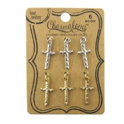 Deals 😉 12 Packs: 6 ct. (72 total) Charmalong™ Bling Cross Charms by Bead Landing™ ⌛ -Deals Bead Landing Store 10421564 1