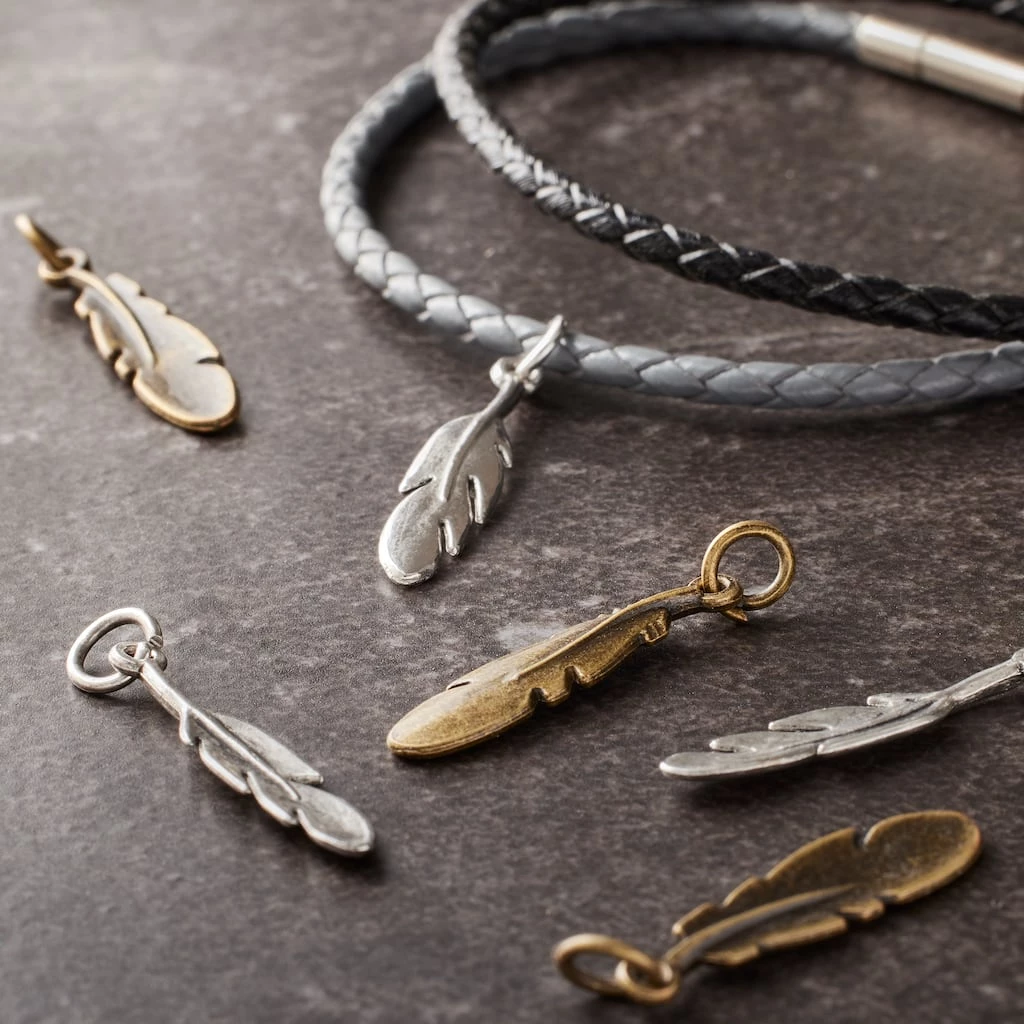 Brand new 😀 Charmalong™ Feather Charm Value Pack by Bead Landing™ 👏 4 Brand new 😀 Charmalong™ Feather Charm Value Pack by Bead Landing™ 👏 - Image 2